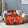 Cozy Fluffy Throw Blanket by Ilia Topuria Perfect for Couch Sofa and Bed Multiple Sizes