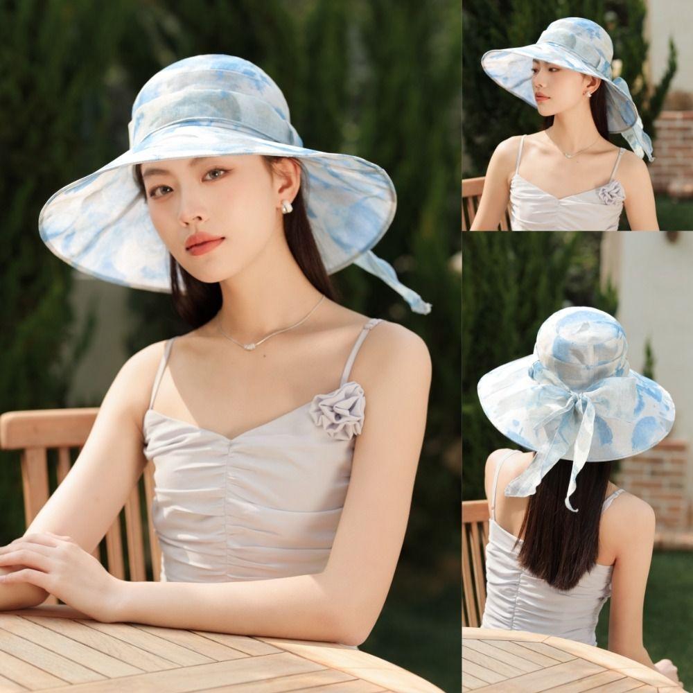 

Floral Women s Sun Hat Wide-Brim Sunscreen Basin Hat Lightweight Summer Bucket Hat for Women хакі