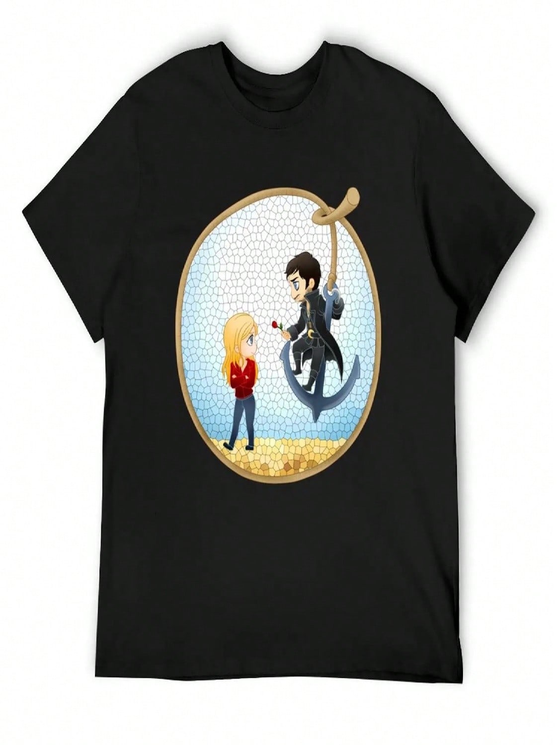 Captain Swan T-Shirt Custom T-Shirts Shirts Baggy Shirts T Shirts For unisex S разноцветный
