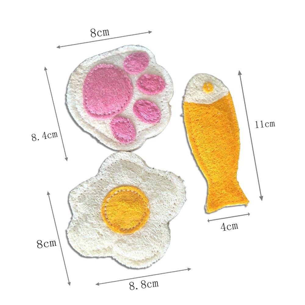 Dental Care Natural Loofah Cat Chew Toys Teething Comfort Enrichment Loofa Dental Cat Toys Healthy Loofa Dental DogToys