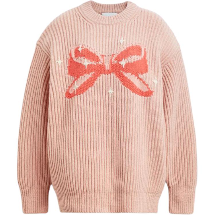 Coach Женский пуловер с круглым вырезом, с принтом, розовый CU439-PIN L