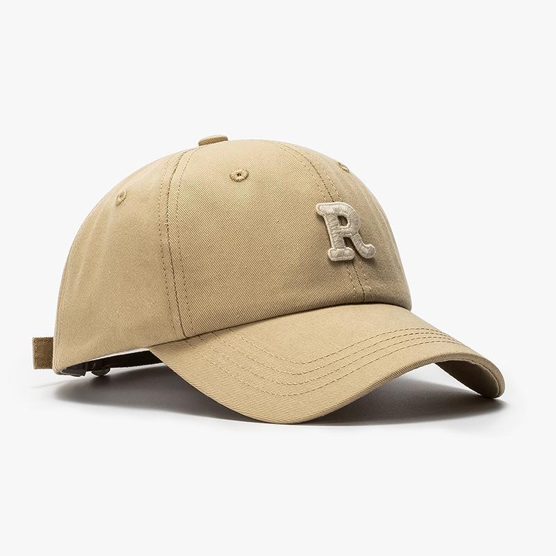 Summer Letter Women's Outdoor Curved Eave Soft Top Baseball Cap Fashionable Simple Sun Shading Sun Protection Duckbill Cap Men