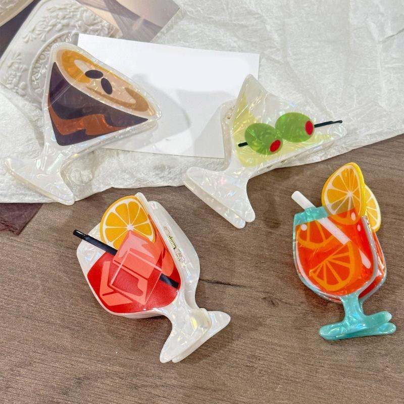 Acrylic Cocktails Clip Unique Designs Lightweight Drinking Accessories for Party Decorations