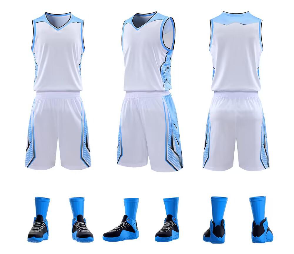Custom Printed Plus Size Basketball Uniform Set - Men's Team Sports Jerseys