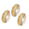 3Pcs Adhesive Rhinestones Ribbon Sparkling Rhinestones Ribbon 9mm Crystal Ribbon Roll for Craft Wedding Cake Decoration