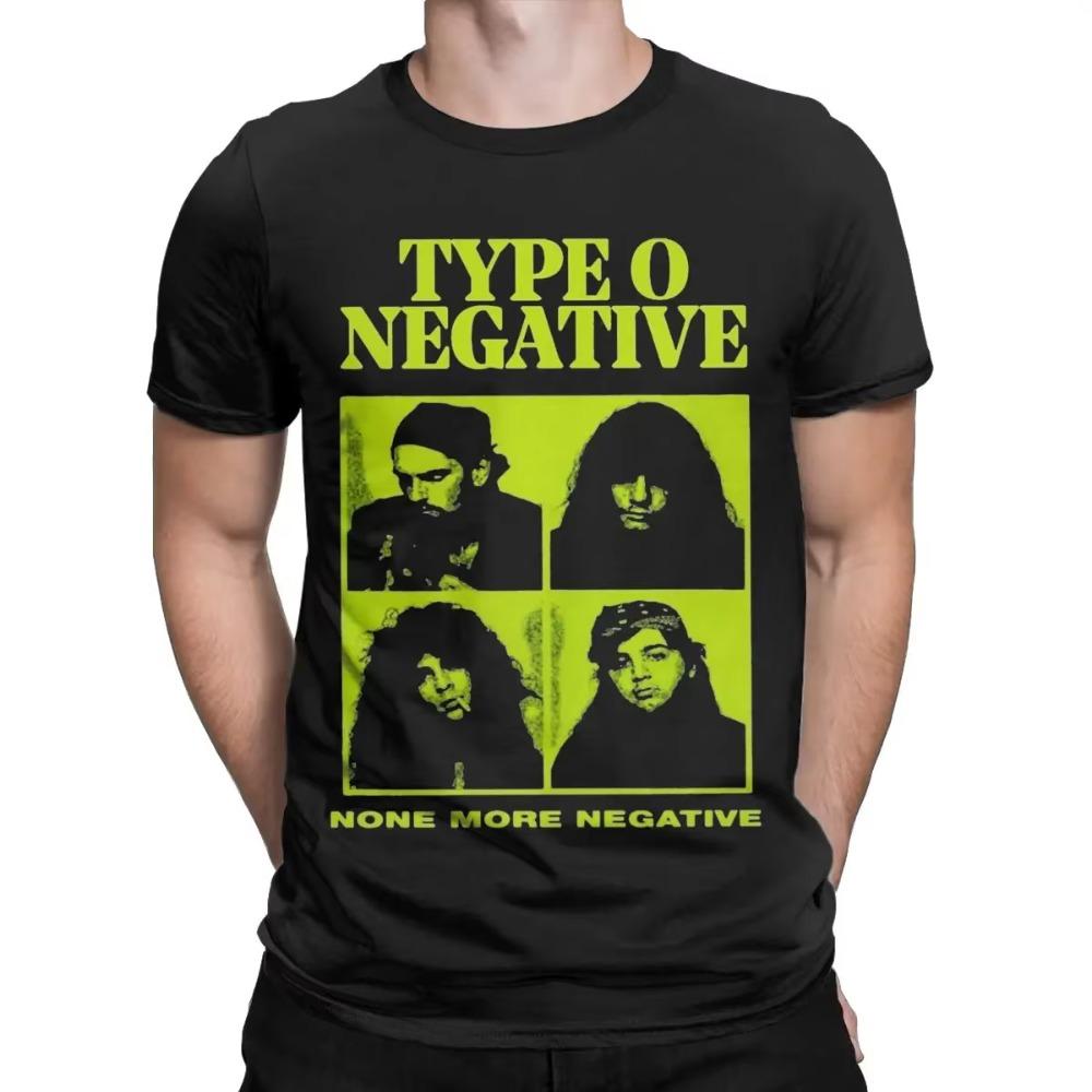 Type O Negative T Shirt Men 100% Cotton Vintage T-Shirt Round Collar Tees Short Sleeve Clothing 4XL 5XL 6XL