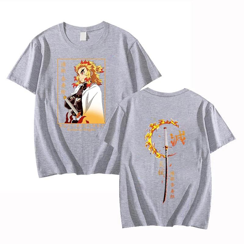 Hot Sale  Demon Slayer Kamado Tanjirou Graphic Print T-shirt Women Men Loose Casual Oversized Top Summer New Tee Streetwear Harajuku Short Sleeve