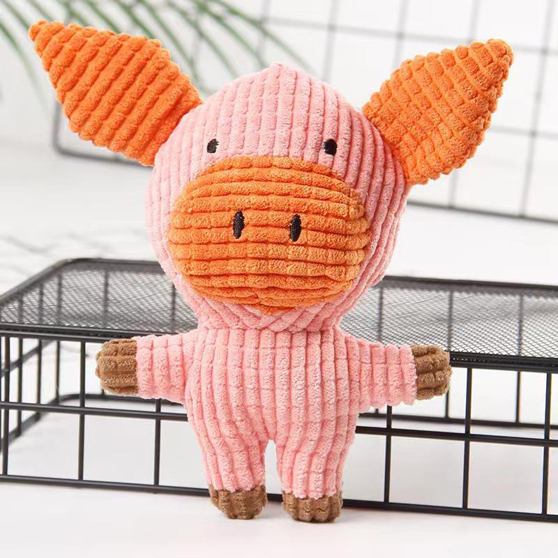Indestructible Plush Dog Toy: Bite-Resistant Yellow Duck Companion