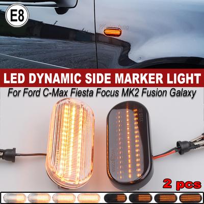 2x Dynamic LED Turn Signal Flashing Indicator Blinker Side Marker Light for SEAT Ibiza 6L Cordoba Toledo Leon for Skoda Octavia