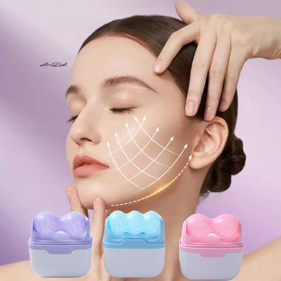 Double Head Ice Roller Facial Cold Therapy Tool for Eye Puffiness Migraine Relief Minor Injury Massage Skin Care Pain Relief