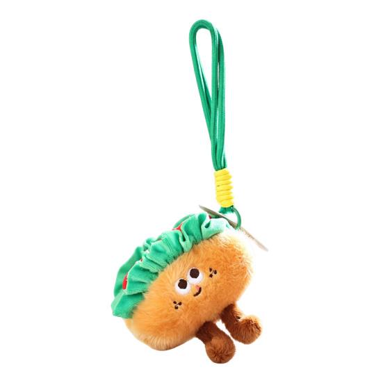 Cute Cake Plush Keychain, Soft Dessert Stuffed Animal Pendant, Kawaii Afternoon Tea Key Ring for Bag Backpack, Gift for Girls