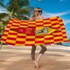 Roma Football Club Emblem Beach Towel Microfiber Beach Towel, Lightweight and Quick-Dry, for Summer Travel, Swimming Pool Fan Birthday Gift