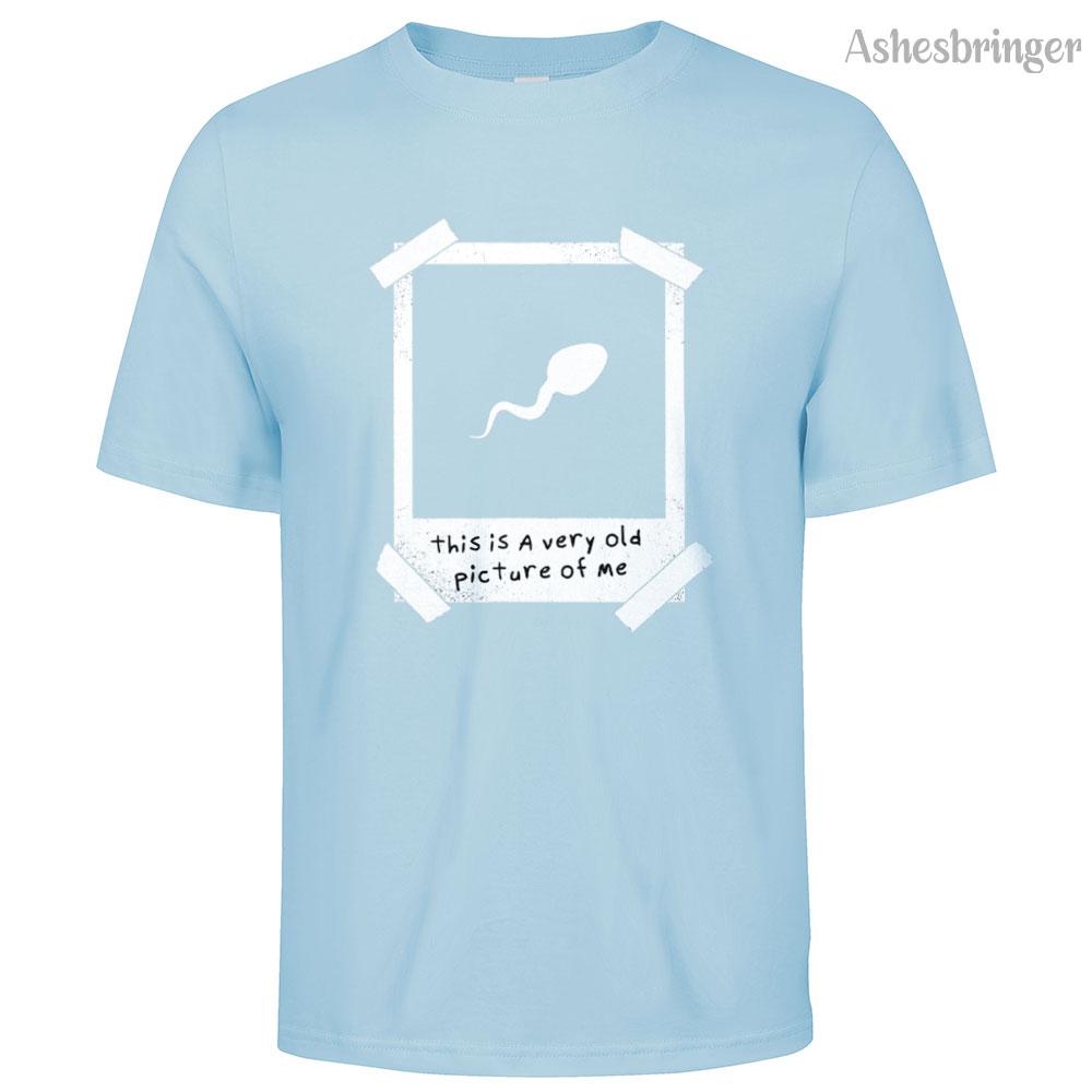 Mens Cotton This Is A Very Old Picture Of Me Graphic Funny T Shirt Street Casual Style Tee for Men and Women