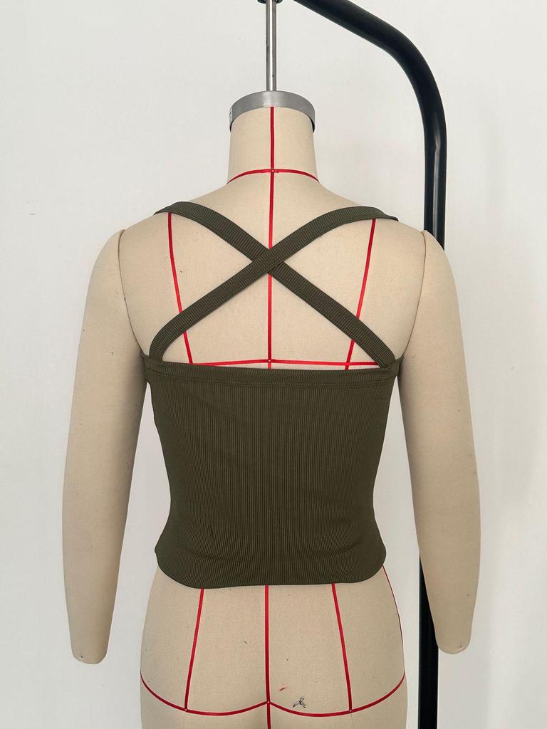 Y2K Spicy Girl Camisole Bandeau Vest - European & American Women's Top, 2026 Summer Collection