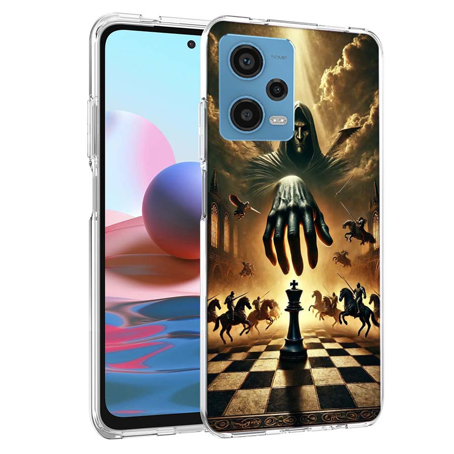 

Чехол для телефона Шахматный матч Жнеца Для Redmi Note 13 12 14 15 Pro Plus 13R 11 11T 11E 11S 10 Pro 10S 9 9S Чехол Cell Прозрачный ТПУ Redmi Note 14 4G