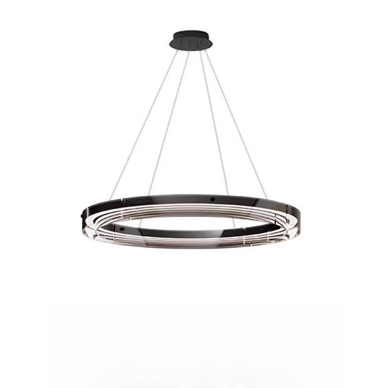 Minimalist Glass Pendant Light with Tri-Color Lighting