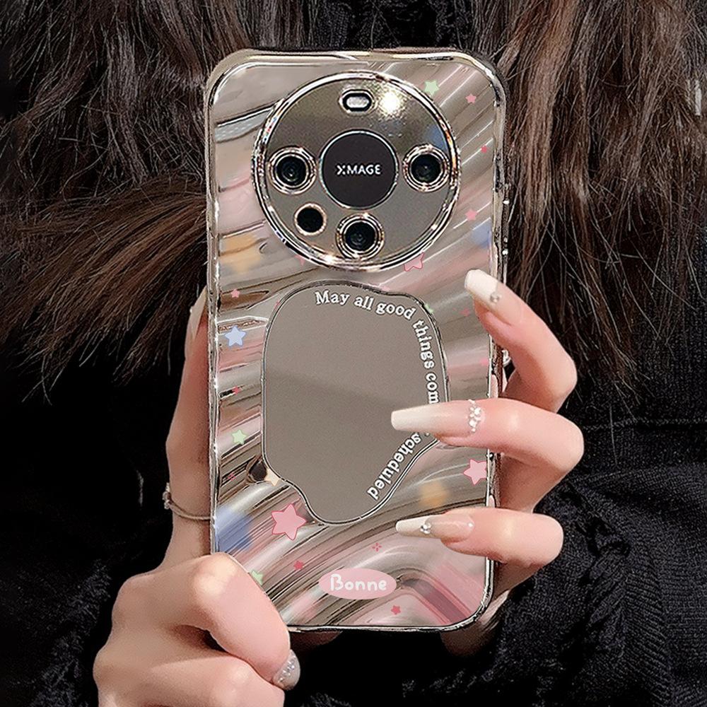 

Зеркальный чехол для телефона для iPhone 16 11 13 14 для 16 Pro 12 13 15 16 Pro Max для Samsung A15 A16 A35 A55 Милый чехол для телефона с облаком, цветком и щенком с гальваническим покрытием iPhone 11 Pro Max серебряный