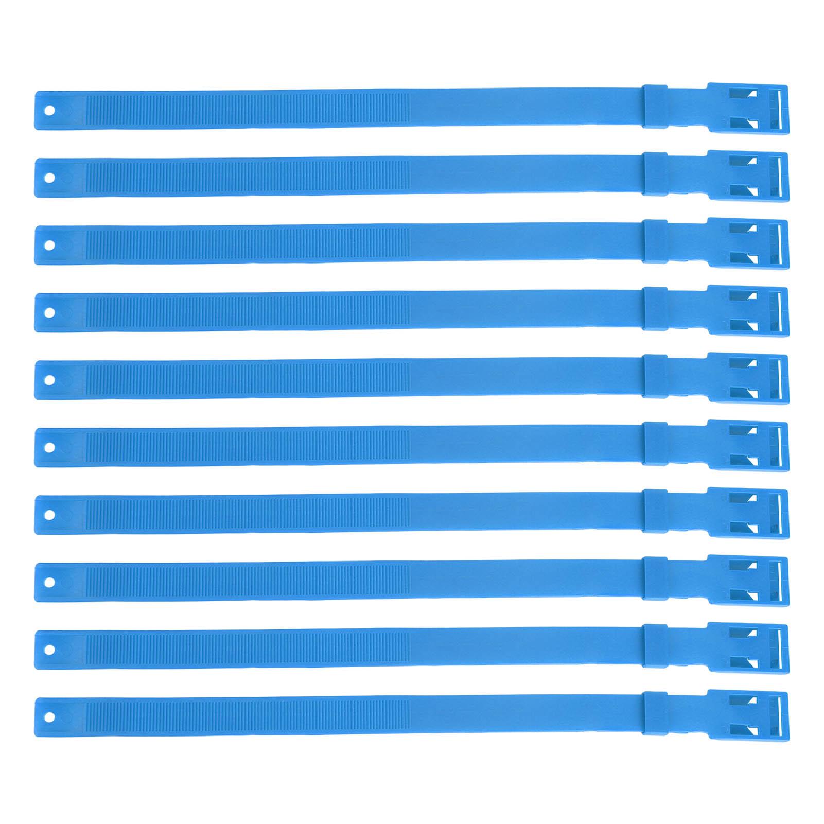 

10Pcs Goat Collar PU 59cm Adjustable Livestock Collar for Farm Animal Cow Horse Sheep синий