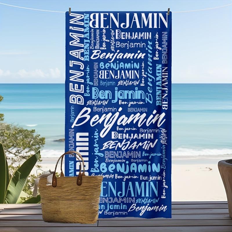 

Beach Towel - Quick-Dry Lightweight Blanket, Soft Absorbent for Swimming, Camping & Travel Essentials W40*H60(CM)