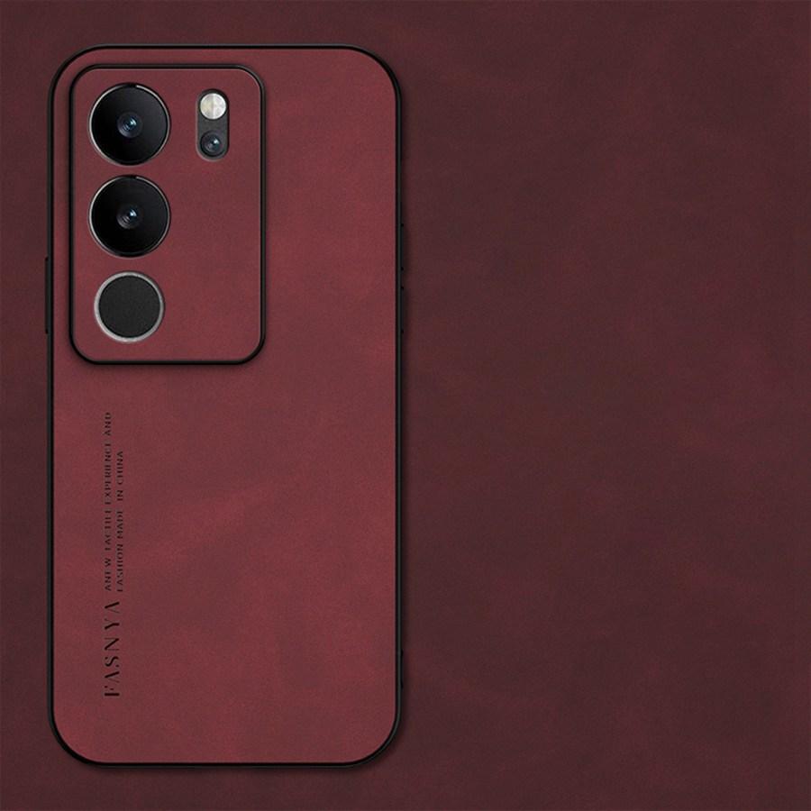 Sheepskin Leather Soft Case For Vivo V60 Lite Y28S V40 V30 SE V23 Y27 Y72 Y52 5G V21 V25 V29 V29E Y18 Y04 Y20 Y21 Y33 Y29 Y19S Y31 Luxury Matte Cover