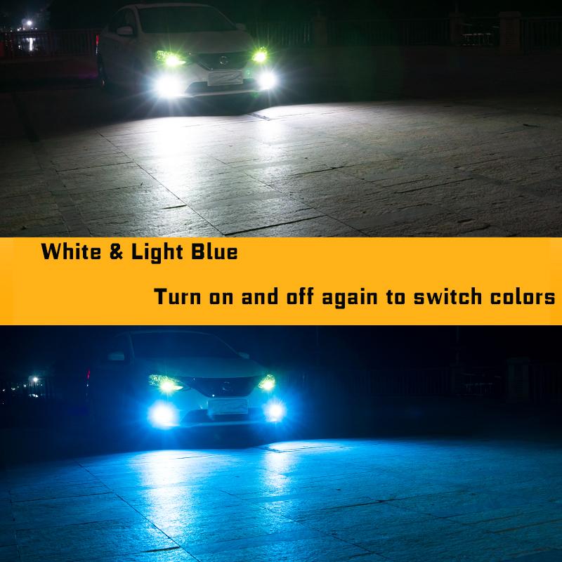 2Pcs Helle H11 H8 Led Auto CSP HB3 HB4 9005 9006 LED Nebel Lampe Scheinwerfer Birne DC12-24V H7 auto Nebel Lampe DRL