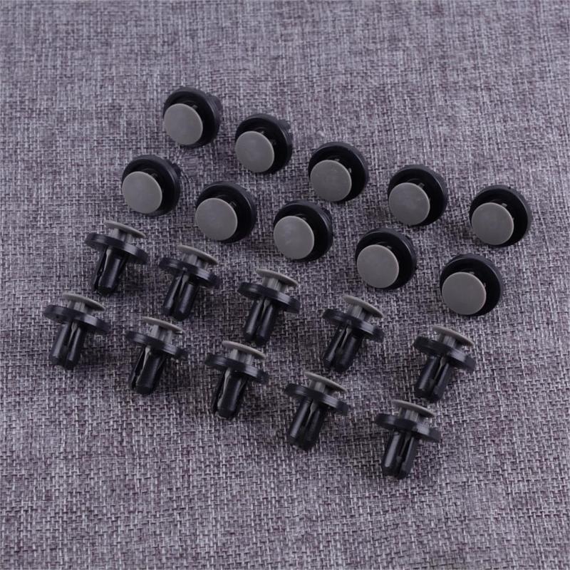20pcs 9mm Plastic Car Bumper Clip Engine Under Cover Push Type Retainer 90467-09227 Fit For Toyota RAV4 Auveco A21366