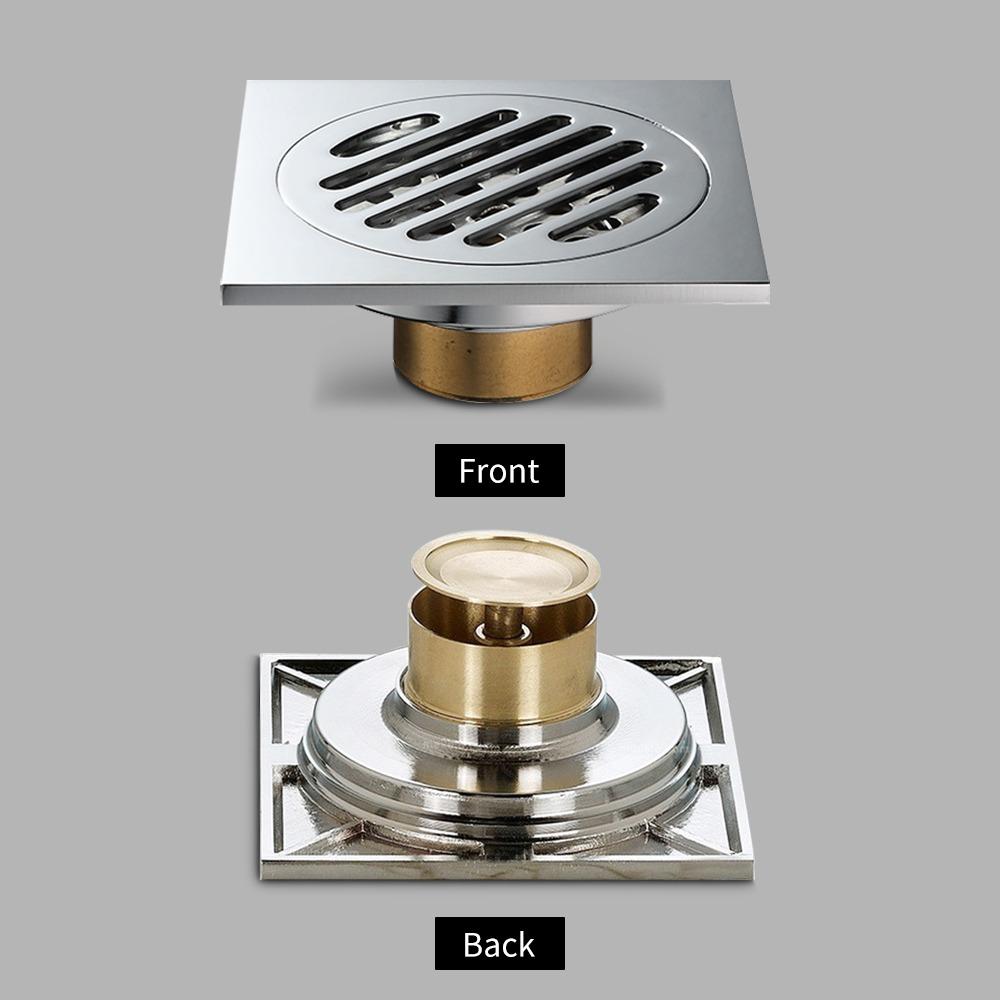 Square Shower Drain 4 Inch Size Sink Strainer Durable Hair Catcher  Shower Area