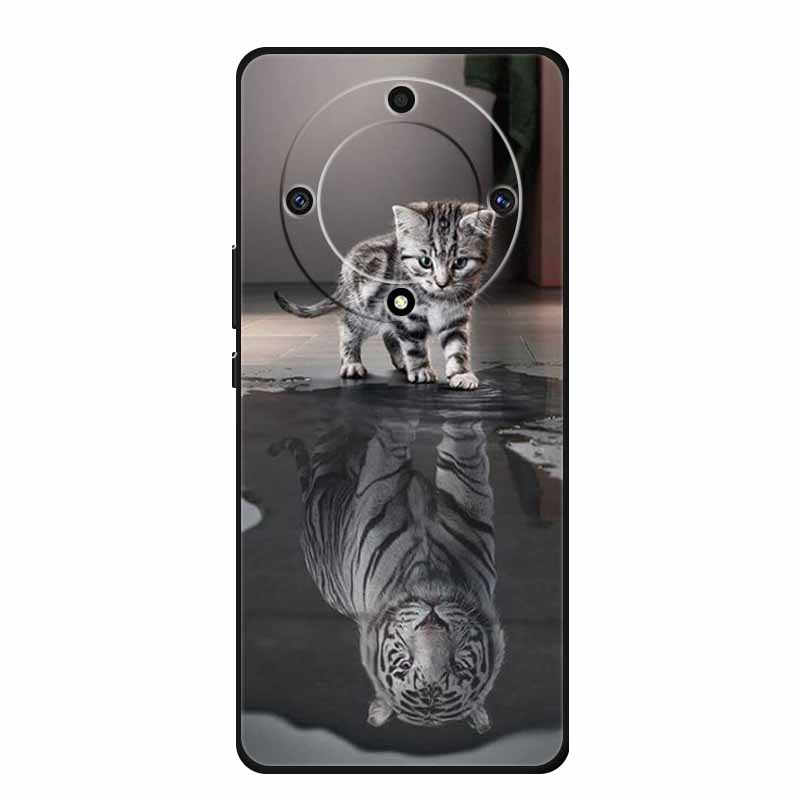 For Honor X9a 5G Cover RMO-NX1 HonorX9a Soft TPU Silicone Painted Cat Phone Case for Huawei Honor X9A Coque Bumper X 9A X9 A Bag
