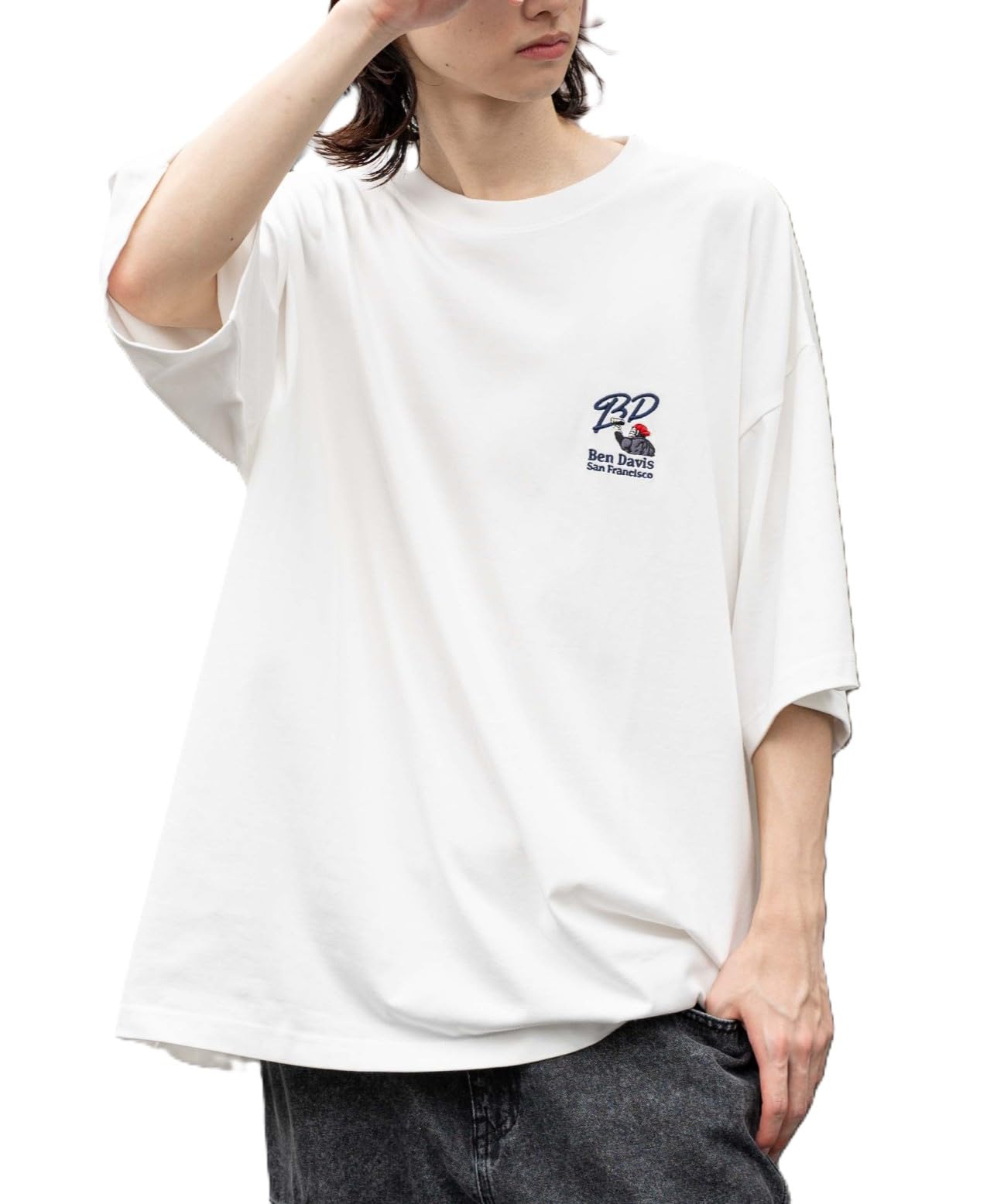 

WEGO Short Sleeve by Cool Touch with Summer Size White Men s T-Shirt, Custom-Made BENDAVIS, One-Point Design, Clothing, Gift, M, белый