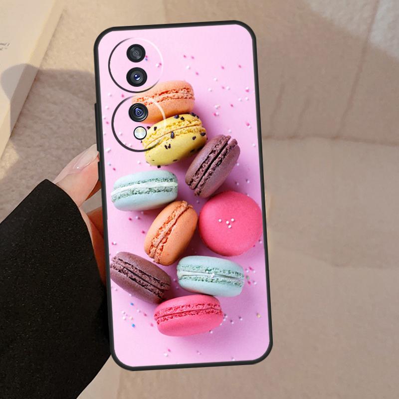 Dessert ice Cream Macaron Food For Honor Magic 7 Pro 5 6 V5 Case For Honor 200 400 50 70 90 Lite X8a X8b X9a X9b X9c Cover