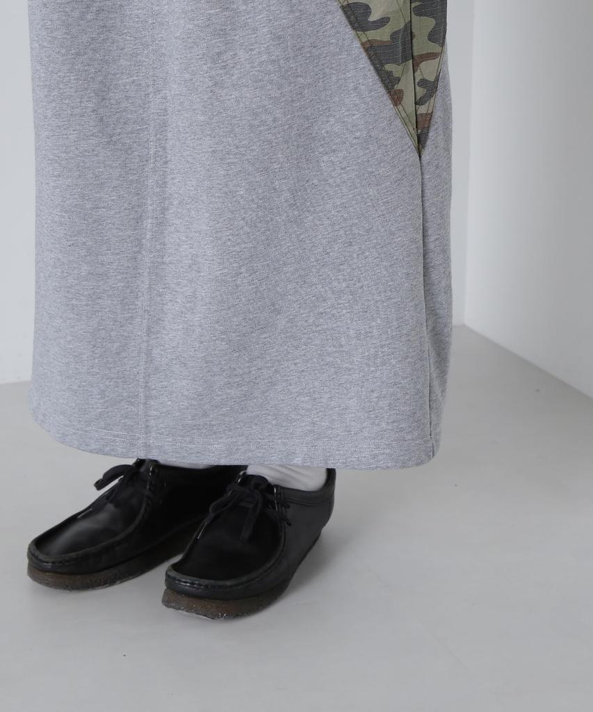 Avirex CROSSOVER RIPSTOP COMBI F SKIRT, Women's, 020, Gray, 783-4216605