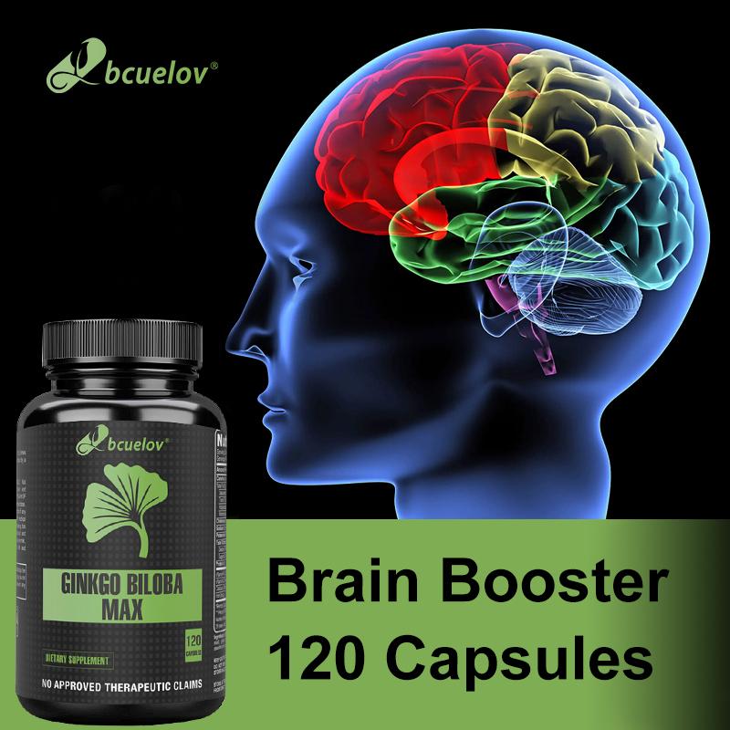 Ginkgo leaf, Brain Health Supplements, 120 Capsules