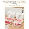 4Pcs Stackable Freezer Fresh-Keeping Box Microwave Safe Food Preservation Box  Meat Storage