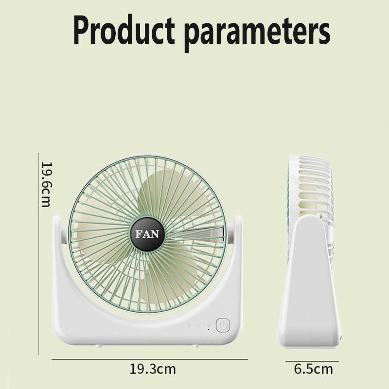 Home small fan USB charging model, student desktop fan, portable outdoor high air volume electric fan