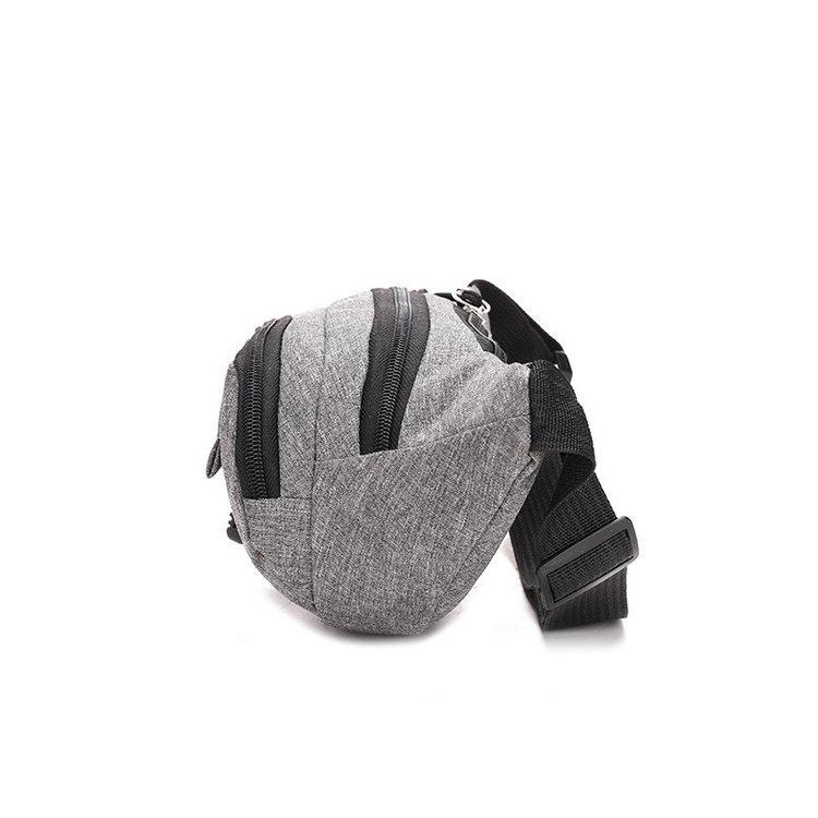 Unisex Water-Resistant Oxford Fanny Pack: Large Capacity Crossbody Bag for Running & Daily Use