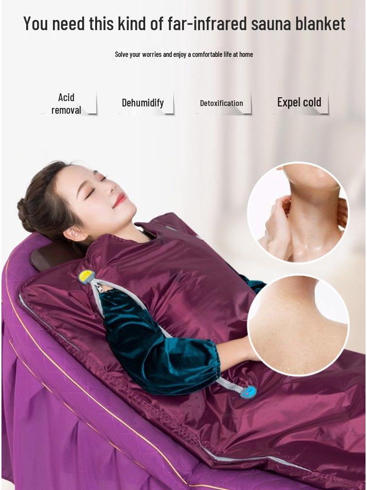Xu Can Full Moon Home Sauna: Full Body Dehumidifying Sauna Box and Acid Expelling Blanket