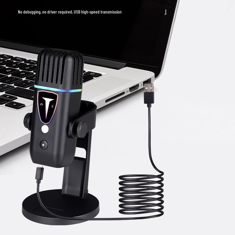 RGB USB Condenser Microphone for Gaming & Streaming