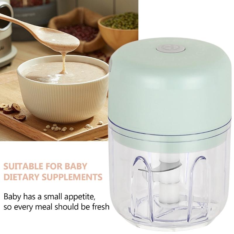 Efficient Electric Food Chopper Vegetable Grinder Household Garlic Press Mashers Quick and Convenient Cooking Aid