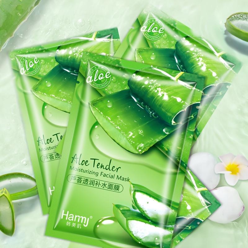30 buc Mască Hidratantă cu Aloe Vera, 0,85 oz fiecare - controlează sebumul și reduce porii, hidratează după îngrijire și hrănește toate tipurile