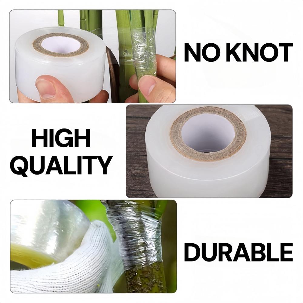 200M PE Grafting Tape Self-adhesive Stretchable Protective Film for Garden Tree Seedling Grafting 3/4/5cm Width Gardening Tools