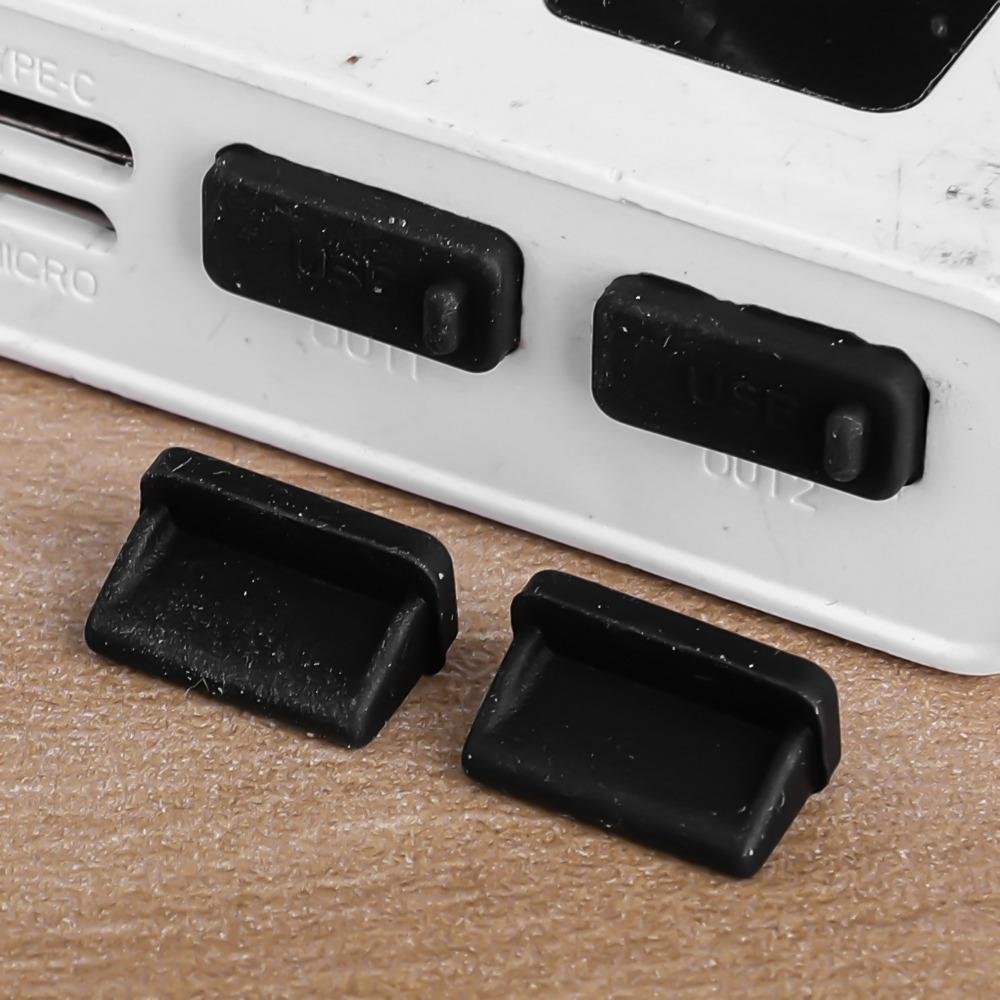 10-60 Stück Silikon-Staubstopfen für USB-A Ladeanschlusskappe Buchse Universal Staubdichte Anschluss-Schutzhüllen für PC Notebook Laptop