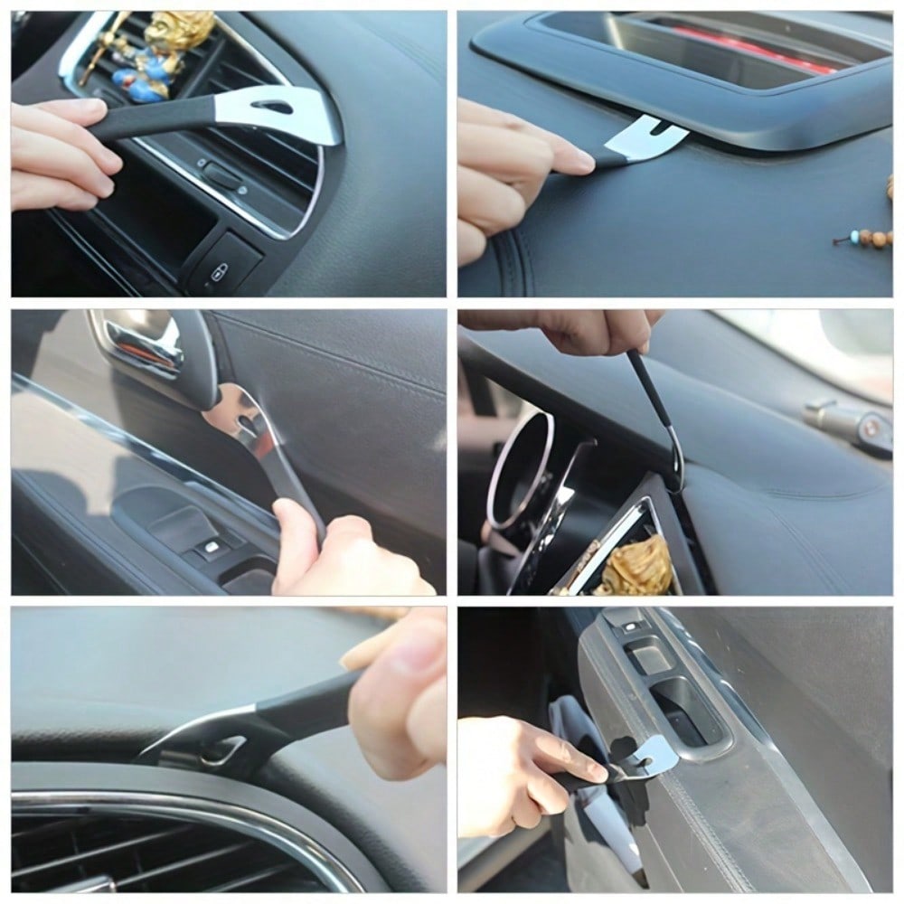 1Pc Stainless Steel Car Trim Removal Tool, Auto Door Panel Dashboard Radio Audio Navigation Installer Pry Tool