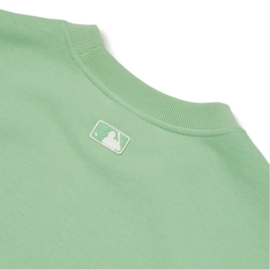 New MLB Base Logo Sweatshirts Unisex Green 3AMTB0221-43KAL
