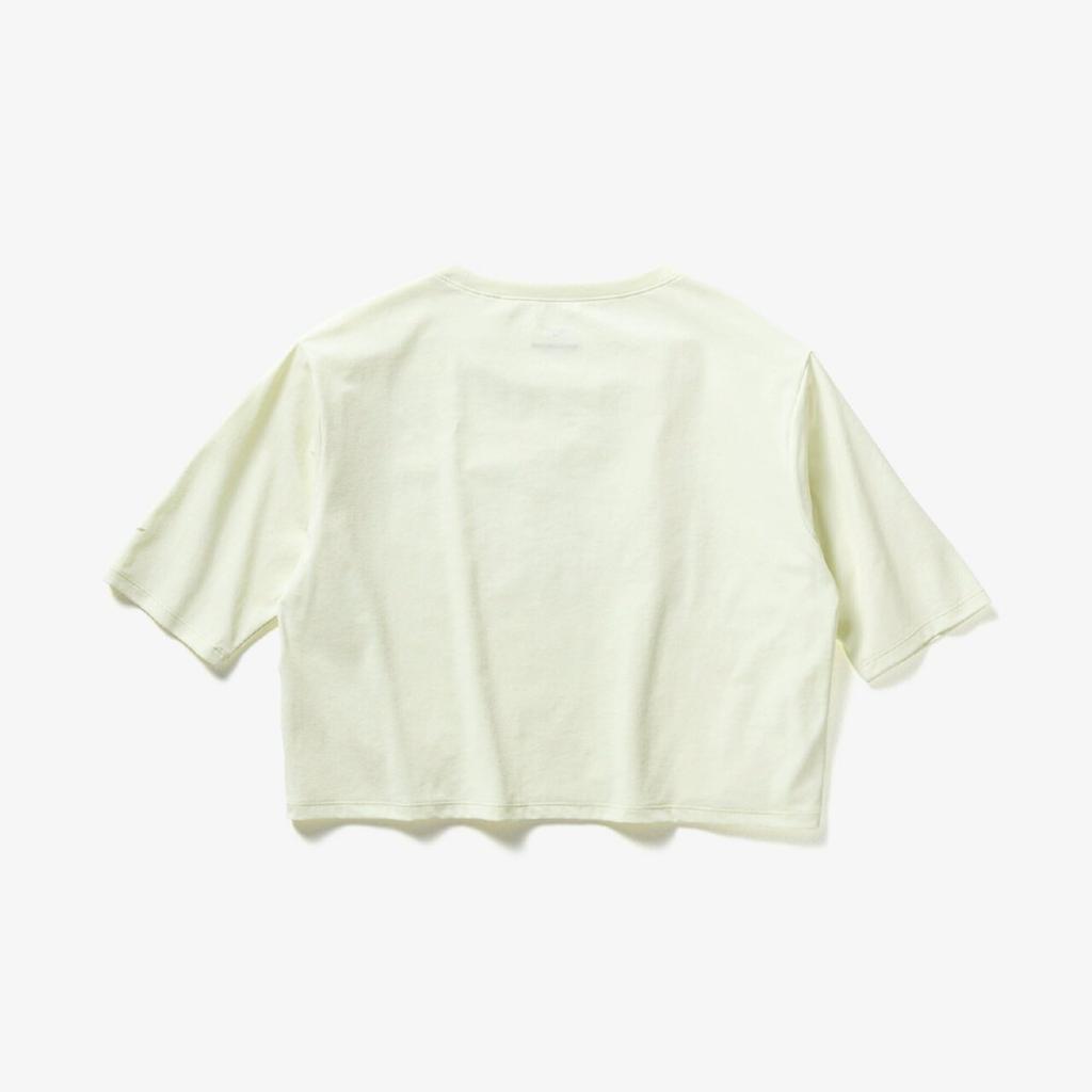 Training wear Soft Dry Cropped UV Protection 32MAD302 Soft Sand Yellow S T-shirt (Wide Silhouette) Sweat-wicking, Quick-drying, Women's