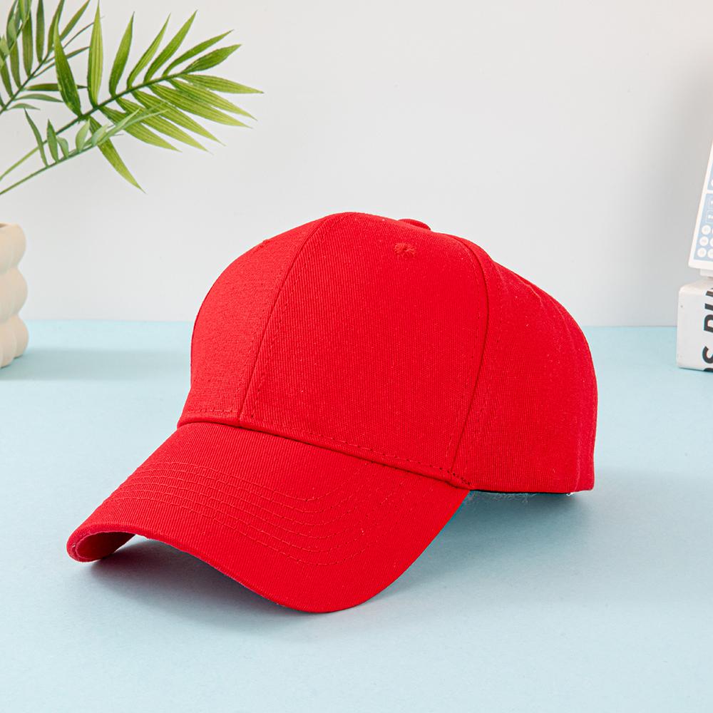 100% Cotton Adjustable Baseball Cap Solid Color Classic Dad Hat Unisex Casual Sun Protection Hat For Outdoor Running Hiking