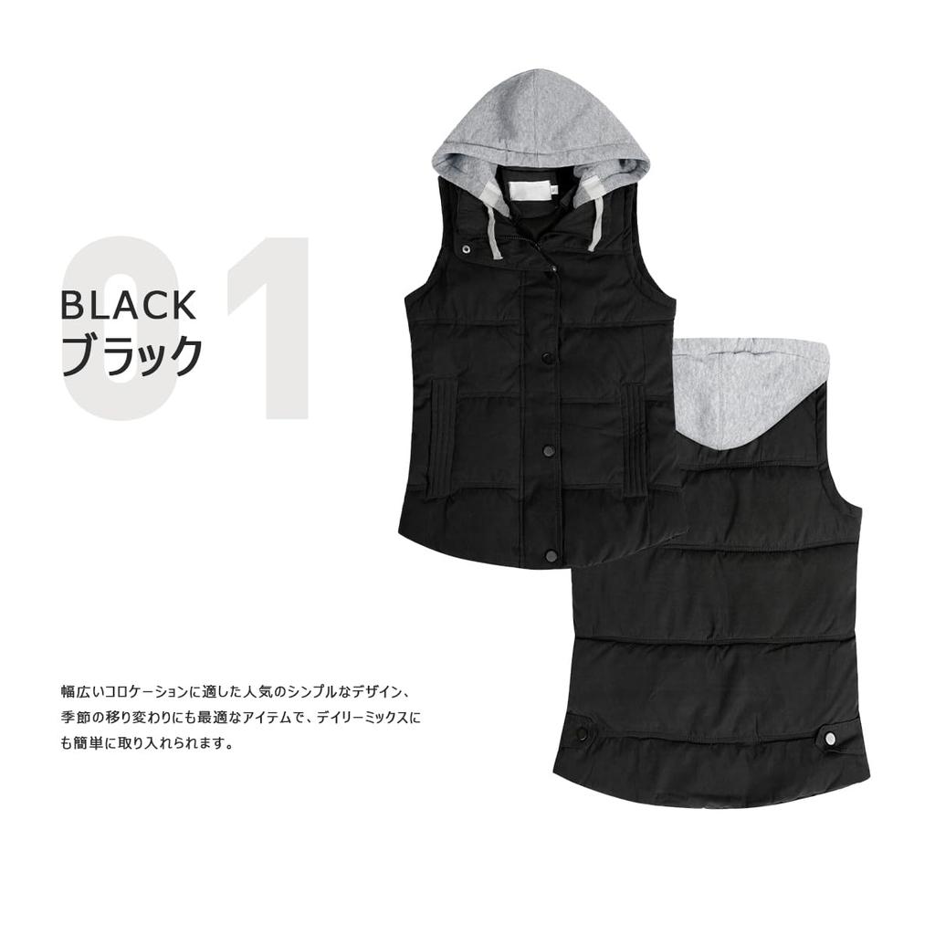 Down Vest for Inner Down Ultra Cold Spring Down Vest [ByFshow] Women, Hooded, Padded, Stand-up Collar, Lightweight, Vest, Mountaineering, Lightweight,