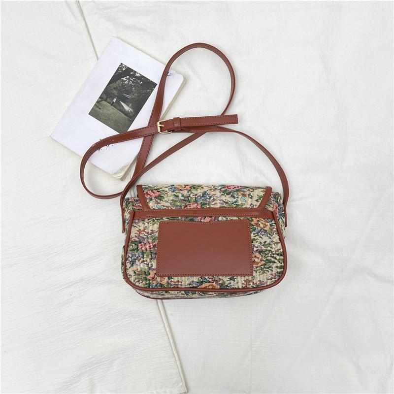 Women's Vintage Floral Crossbody Bag Retro Shoulder Handbag Casual Flap Purse for Ladies Fashion Tote Bag 2026