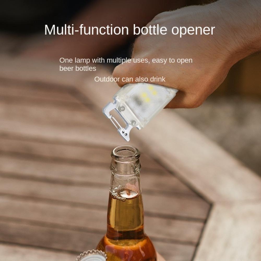 Mini 6 Modes Keychain Light Magnetic Ultra-Bright Hat Lamp Lightweight Dual Light Source Work Light Emergency