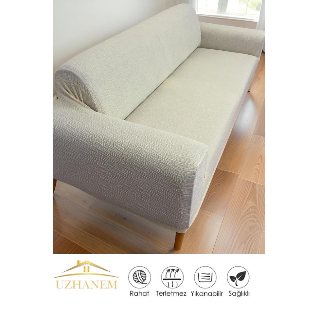 Jacquard-3-Sitzer-Sofabezug, Schlafsofa-Sofabezug (Produktinhalt 1Stk) grau