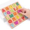 Holz-Zahlen- und Buchstaben-Puzzlebrett für Kleinkinder von 1-6 Jahren